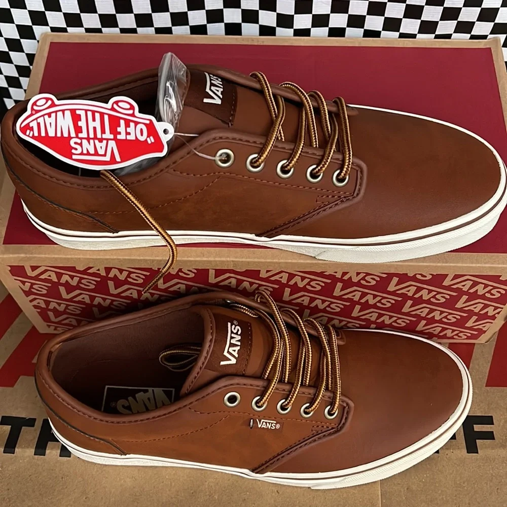 Vans Atwood Leather Brown/Marshmallow WMNS sneakers - Picture 4 of 16
